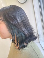 エンレイ(enRei)&nbsp;メルトカラーシルバーレッドインナーカラーシルバーブルー耳かけ