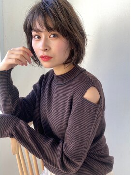 センス(SENSE) 【SENSE 渡邉】ふんわりパーマ×ボブ