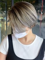 アイティー バイ アルバム 中野店(IT by ALBUM)&nbsp;バレイヤージュショート_インナーグレージュ_ba410501