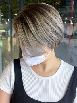 アイティー バイ アルバム 中野店(IT by ALBUM) バレイヤージュショート_インナーグレージュ_ba410501