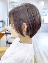 モリオ フロム ロンドン 成増店 【morio成増/児玉】丸みショートボブ 秋ブラウン