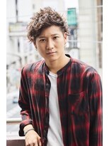 クレスト 近江八幡店(CREST)&nbsp;マッシュツーブロックメンズパーママッシュウルフメンズカット