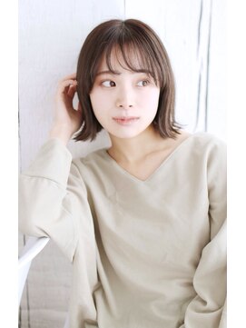 ロア ミオ 仙台駅前(Loa mio) 【Loamio】大人のグレージュ外はねボブ【30代/40代/50代】