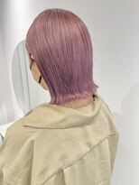 ラミエバイメルト 下北沢(lamie by melt)&nbsp;村上/ラベンダーピンクダブルカラーブリーチ切りっぱなしボブ春
