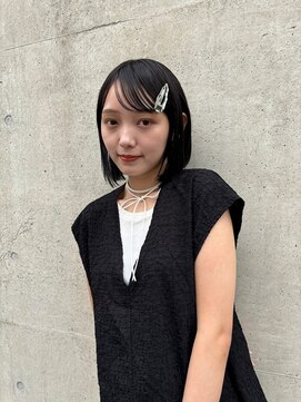 メゾンアクア 表参道(Maison ACQUA) ◎切りっぱなしボブ縮毛矯正ショートボブストレートパーマ