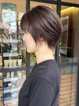 アイフィール アヴェダ 瑞江店(i feel AVEDA) 【藤田】髪質改善×前髪あり丸み大人ショート