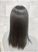 ブリーチなしつらさらネイビーカラー