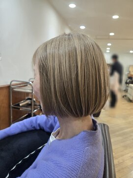 松本平太郎美容室 立川店 【立川　ショートボブ　白髪ぼかし　30代40代50代60代70代◎】