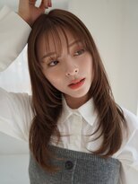 アンジェリカラボ(ANGELICA LABO) ANGELICA 顔周りレイヤー 明るめブラウン シースルーバング