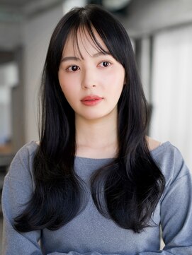 レノラ 本町(LENORA) ☆フェミニンロング大人かわいいぱっつん前髪レイヤーカット小顔