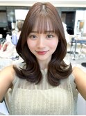 るなstyle外ハネくびれミディ小顔顔まわりレイヤー20代30代40代