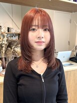 エルム 原宿 表参道(yelm)&nbsp;ケアブリーチ/チェリーピンク/韓国ヘア/原宿/ダブルカラー