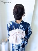 浴衣着付けヘアセット☆シニヨン