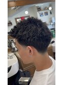 スパイキーショート　メンズカット　メンズヘア　フェードカット