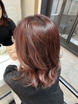 ブレンド 渋谷(BLend)&nbsp;ハイライトミディアムヘア暗めカラーオリーブグレー