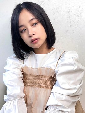 ナチュラルストレート/ミディアム/ボブ/髪質改善