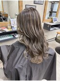 バレイヤージュ、ハイライト、レイヤーロング、キッズカット
