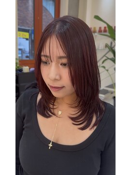 ラ ポルト ドゥ サワ(La Porte de SAWA) 長野市美容室/髪質改善◎艶感ボルドーカラー