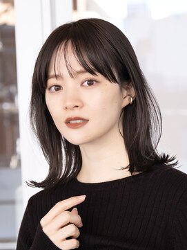 ガーデンヨコハマエスト(GARDEN YOKOHAMA est) レイヤーボブ ミディアムレイヤー デジタルパーマ 前髪 小顔