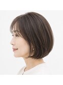 大人艶ボブ×白髪染めカラー