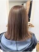 透明感のあるミルクティーブラウン
