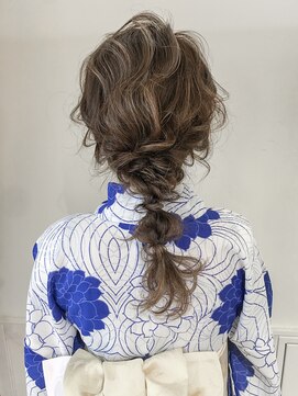 ネオリーブ クタ 町田店(Neolive kuta) 【Neolive kuta 町田】浴衣編みおろしアレンジ