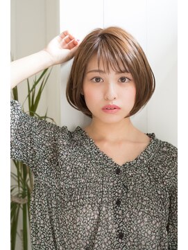 ラミ(L'ami) 【東 純平】大人かわいい 毛先パーマ風 小顔ショートボブ