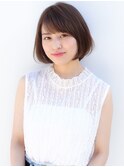 【yuka】ナチュラルフォギーベージュブラウンボブ