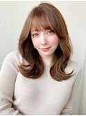 アフロートみきなヨシンモリ20代表参道人気髪型シースルー後れ毛