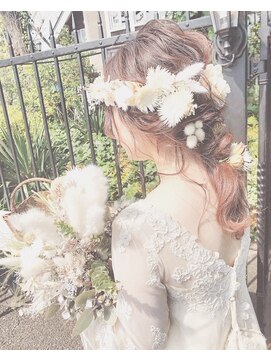 ブラウ ネイル パーティー(Blau Nail Party) ドライフラワー編みおろし