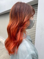 ロイジー(roijir) 【roijir】表参道　オレンジグラデーション×波巻
