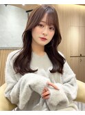 韓国顔まわり流し前髪ブラウンベージュ【浦和】