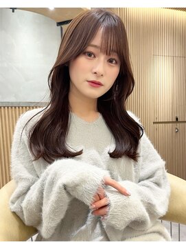 ロンドプロフィール 浦和(Lond profil) 韓国顔まわり流し前髪ブラウンベージュ【浦和】