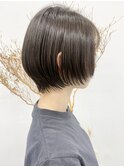 ショートボブ、丸みショート × イルミナカラー