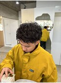 ショートピンパーマ