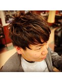 アップバング/ツーブロックマッシュ<理容室>[メンズ/相模大野]