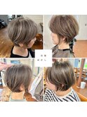 白髪ぼかしハイライト