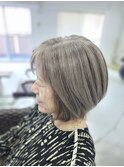 ハイライト、白髪ぼかし