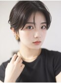 【LE】韓国風ショート/くびれ/ひし形/耳かけ/前髪カット