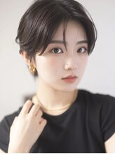 エル(LE) 【LE】韓国風ショート/くびれ/ひし形/耳かけ/前髪カット