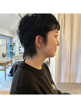 ツナグ(tsunagu) ラフでお洒落なショートウルフパーマ