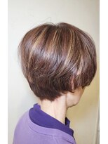松本平太郎美容室 吉祥寺パートファイブ(PART5) 50代60代70代×ショートレイヤー×イノアカラー×ハイライト