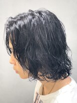 フィフスパーク(fifth PARK) 渋谷メンズボブウルフカット緩めスパイラルパーマレイヤーカット