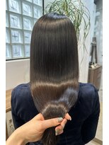 ナインスフロア(9NINTH FLOOR)&nbsp;酸性ストレート/艶髪/髪質改善トリートメント/透け感グレージュ