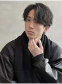 ニュアンスパーマ波巻きパーマスパイラルパーマダウンパーマ黒髪