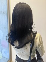 ロックス バイ マグ 松本(rocks BY MAG) ブリーチなしカラー◎透明感ブルーブラック×艶髪グレージュ