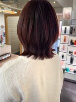 キャパジャストヘアー(CAPA just hair) ひし形レイヤーボブピンクブラウン