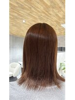 アリュメ 三重鈴鹿店(allum)&nbsp;夏にぴったり、オレンジピンク　鈴鹿/白子/髪質改善