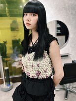 クペウイビ 心斎橋(cope'u yive)&nbsp;黒髪グレーベージュレイヤーロングアッシュカラー前髪パーマ