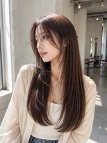 バグズ ヘアデザイン 桔梗が丘店(Baguz HAIR DESIGN) 小顔シースルーバング韓国レイヤー髪質改善ストレート美髪